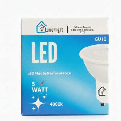 lampe spot LED Lumenlight GU10 - 5W - 4000K 