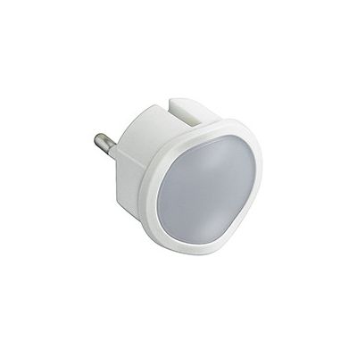 Veilleuse crépusculaire automatique avec led haute luminosité et fiche 2p 10a - blanc - LEGRAND