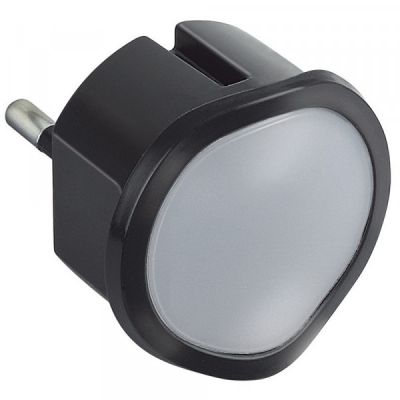 Veilleuse lampe torche avec batterie - led haute luminosité - Noir - LEGRAND