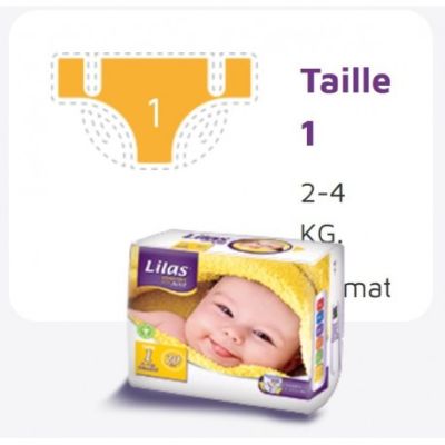 Couche LILAS BB - 2-4KG - Confort Max - 20 Pièces