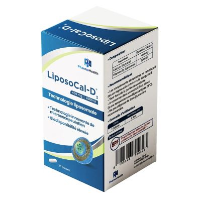 Complément PHARMAHEALTH LIPOSO-CAL D3 - 30 gélules