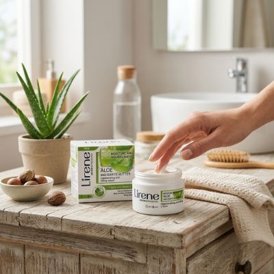 Lirene Vegan Crème Aloe et Karité 50 ml - Hydratante Visage