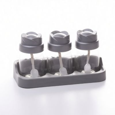 Lot à épices avec support – 3 boîtes de 0,25 L, pratique et élégant pour conserver vos épices. Meilleur prix Tunisie !