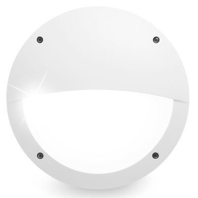 Applique murale ronde en résine antichoc - stabilisée aux rayons UV - 300x90x300mm LED 2R3.000.000W Blanc - FUMAGALLI