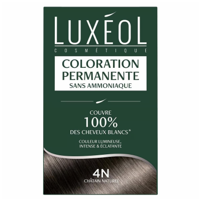 Coloration Permanente Luxéol - 4N Châtain Naturel