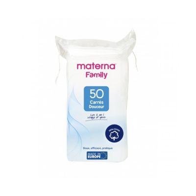 Carrés douceur coton MATERNA - 50 pièces