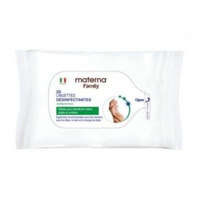 MATERNA Lingettes Désinfectantes Mains x20