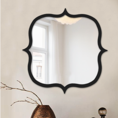 Miroir Kasabah Noir 50/50 cm - ARmin Home