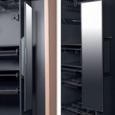 Miroir Coulissant Encastrable - S-6612-A - Anthracite - 120x340x1300 mm