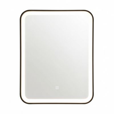 Miroir intelligent LED - 60 x 80 cm - Noir
