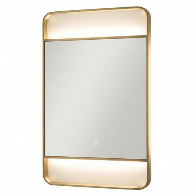 Miroir intelligent LED - 60 x 90 cm - Doré