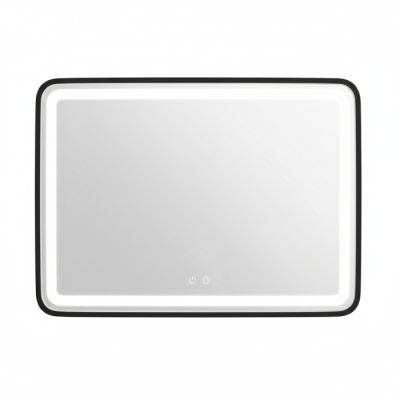 Miroir intelligent LED - 80 x 60 cm - Noir 