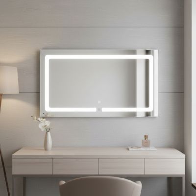 Miroir intelligent LED - 80 x 60 cm - rectangulaire
