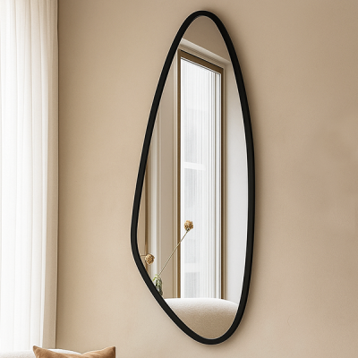 Miroir Ovo Noir 120/50 cm