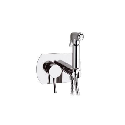 Remer - Mitigeur toilette encastrable  compl argent/brosse n60npo