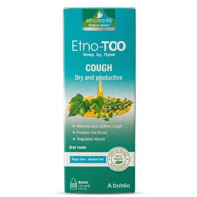 Etno-Too Sirop Toux Sèche et Grasse 120 ml - Soulagement Efficace

