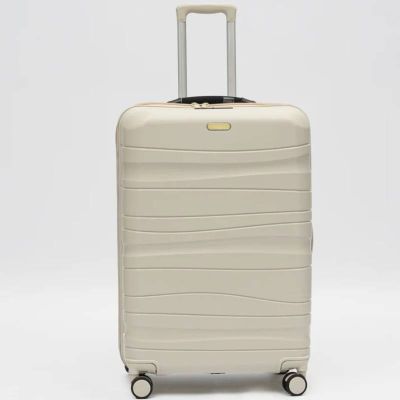 Set 3 Valises Titou Premium - Beige - Pèse-bagages & USB