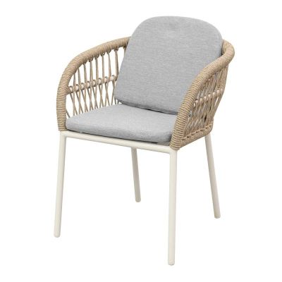 Fauteuil INNOLOISIRS MONICA - Aluminium - Twisted Wicker