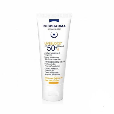 UVEBLOCK 50+ Crème Teintée - Isispharma - Haute Protection
