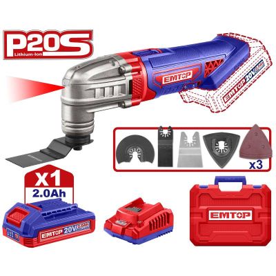 Pack Jeu De Lames Multifonctions Emtop - Outil Multifonctions 20V Emtop