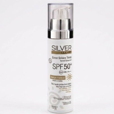 Silver Clear Écran Solaire Teinté SPF50+ Beige Foncé - 50ml