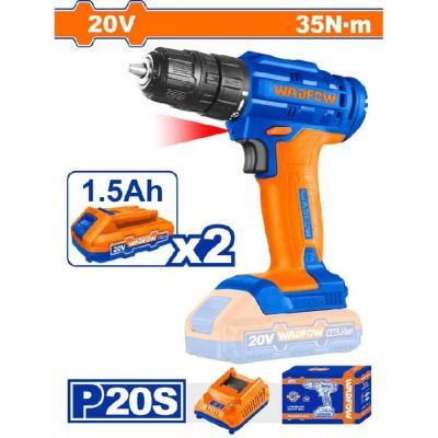Perceuse sans fil WADFOW WCDP512 - 20V - 2 vitesses