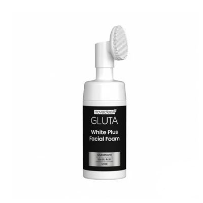 Mousse NOVACLEAR GLUTA WHITE PLUS - 100ML + Brosse