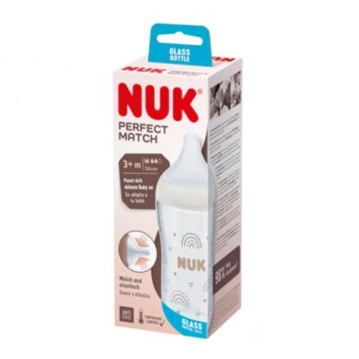 Biberon verre NUK PERFECT MATCH - 230ML - 3M+