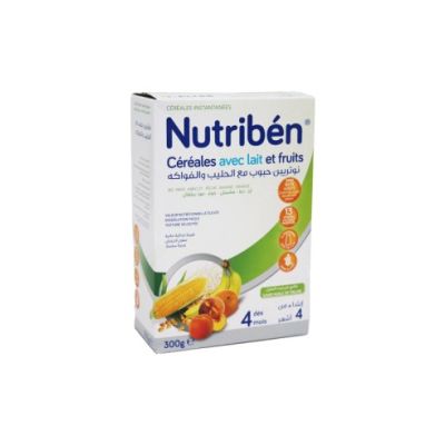 Nutriben Céréales Lait & Fruits 300g - Prix... | Arkan.tn