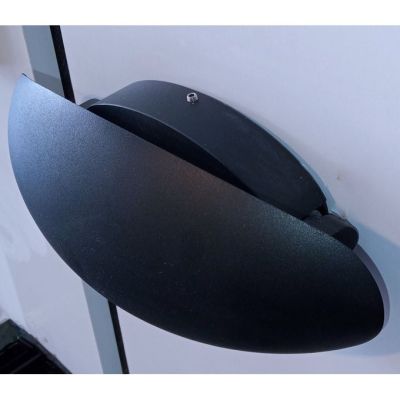 Applique Extérieur Noir Ovale - 27LED - 3000K- 220V
