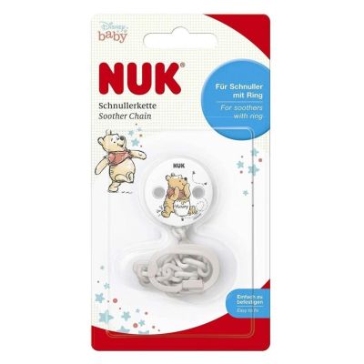 Attache sucette NUK - Winnie - Blanc