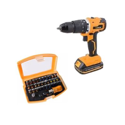 Pack n°9 - Perceuse visseuse 20v P800133 + Coffret 32 embouts 251032 - Hoteche