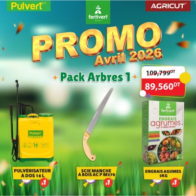 Pack Arbres 1 - Pulvérisateur + Scie + Engrais Agrumes