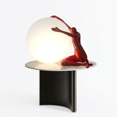 Sculpture Lumineuse LED LUX-ON Noir Rouge -... | Arkan.tn