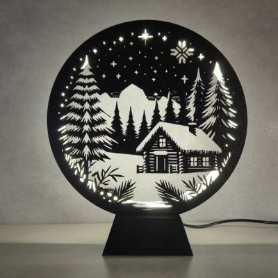 Panneau de Noël  pour Lampe Annulaire - V2 - LED