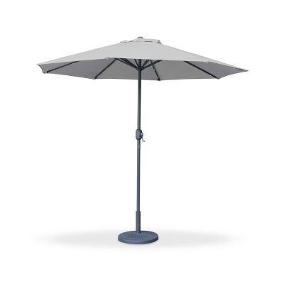 Parasol central LED Lurca - 2,7 m - Gris