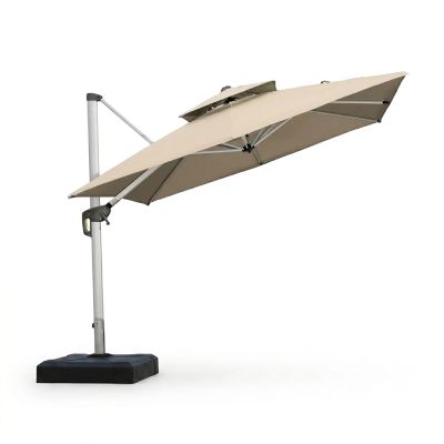 Parasol Shadow - Aluminium - 3x3 m - Grège