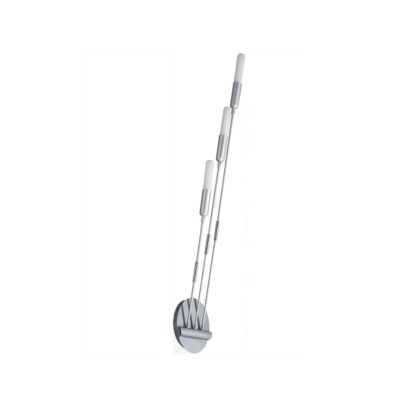 APPLIQUE MURALE BLANC+INOX 3*E14 10W MAX PAULMANN