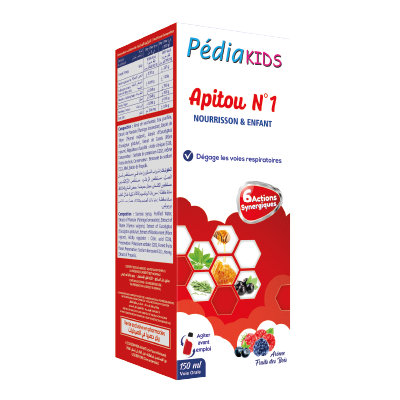 Sirop PEDIAKIDS APITOU N°1 - Toux Grasse - 150ML