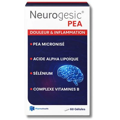 Complément PHARMAHEALTH NEUROGESIC PEA - 60 gélules