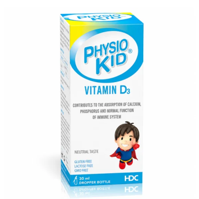 Physiokid Vitamine D3 30ml - Prix Tunisie | Arkan.tn