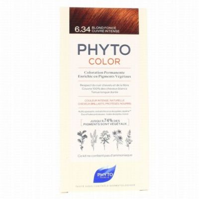 Coloration Phyto Color 6.34 - Blond Foncé Cuivré Intense