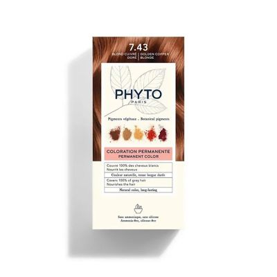 Coloration PHYTO COLOR - 7.43 Blond cuivré doré