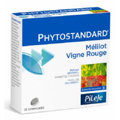 Phytostandard Mélilot & Vigne Rouge Pileje - 30 Comprimés