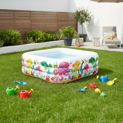 Piscine Gonflable enfant Intex - Carrée - 159 x 159 cm