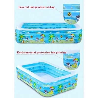 Piscine gonflable pour enfants - B0D92987BL - PVC - 120X90X52cm