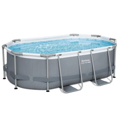 Piscine hors sol ovale Steel Pro MAX – 305x200x84 cm