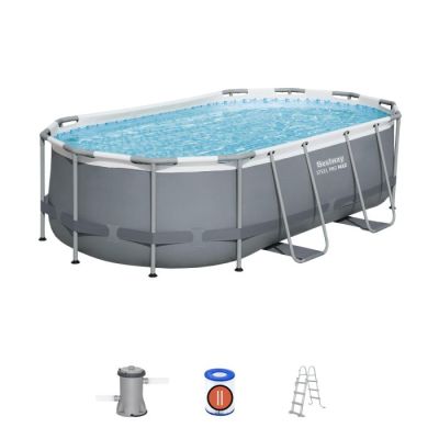 Piscine hors sol ovale Steel Pro MAX – 427x250x100 cm