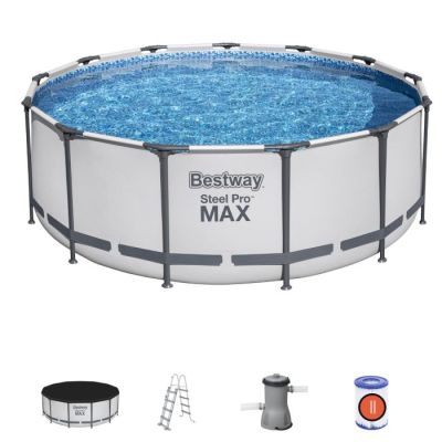 Piscine hors sol ronde Steel Pro Max 396 x 122 cm