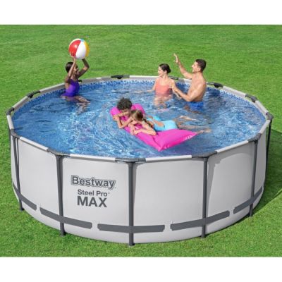 Piscine hors sol ronde Steel Pro Max 396 x 122 cm